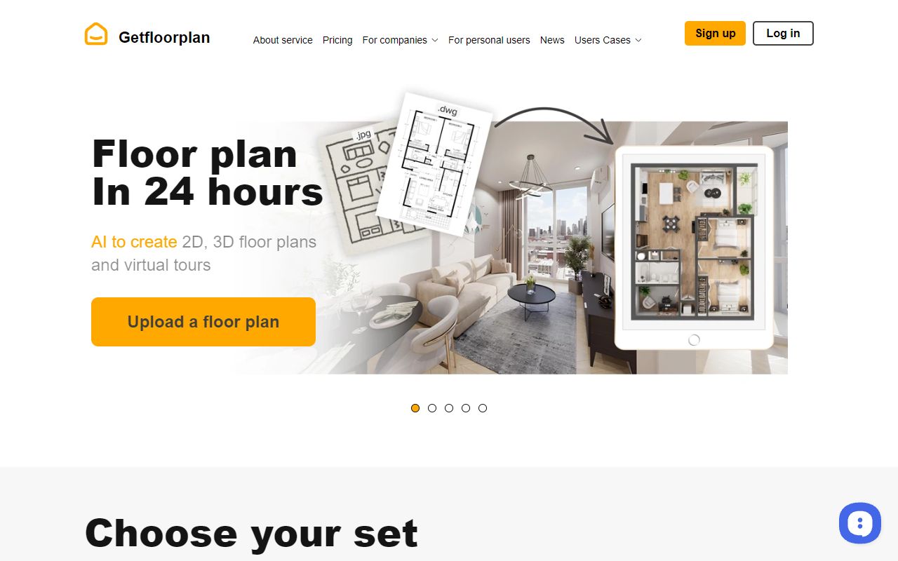 Getfloorplan - website preview