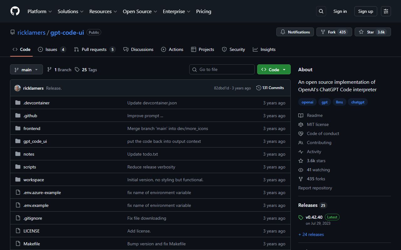 GPT-Code UI - website preview