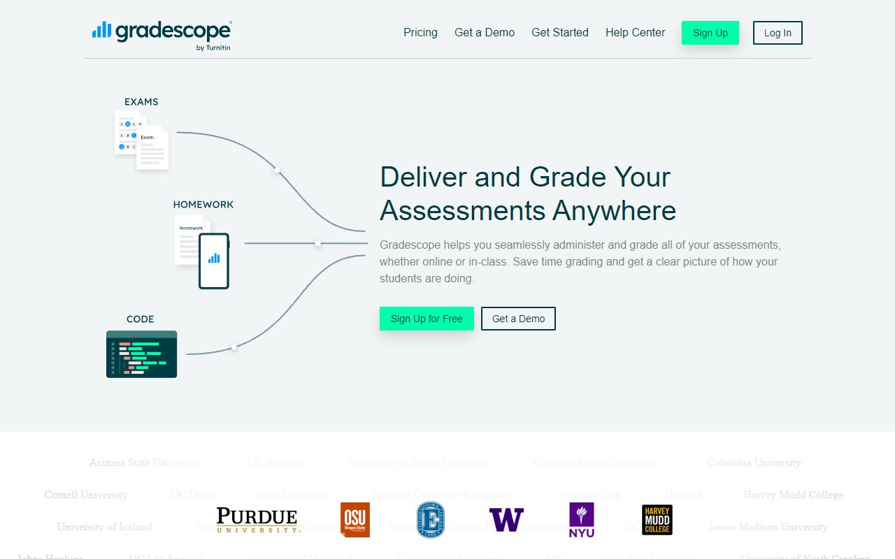 Gradescope - website preview