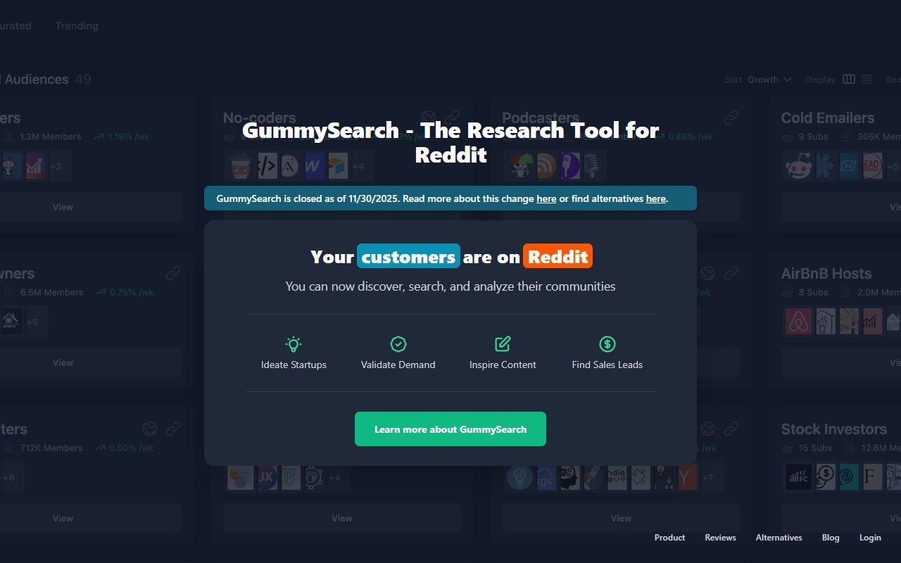 GummySearch screenshot