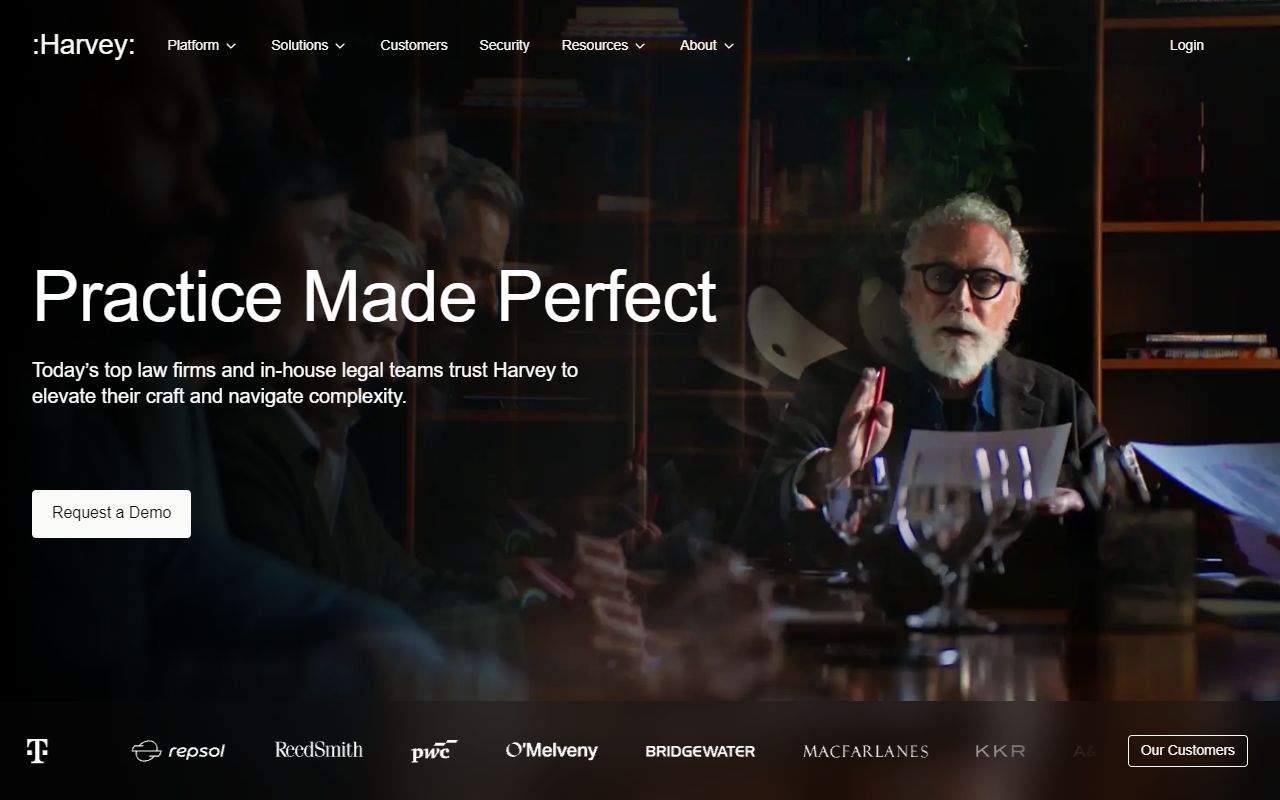 Harvey AI - website preview