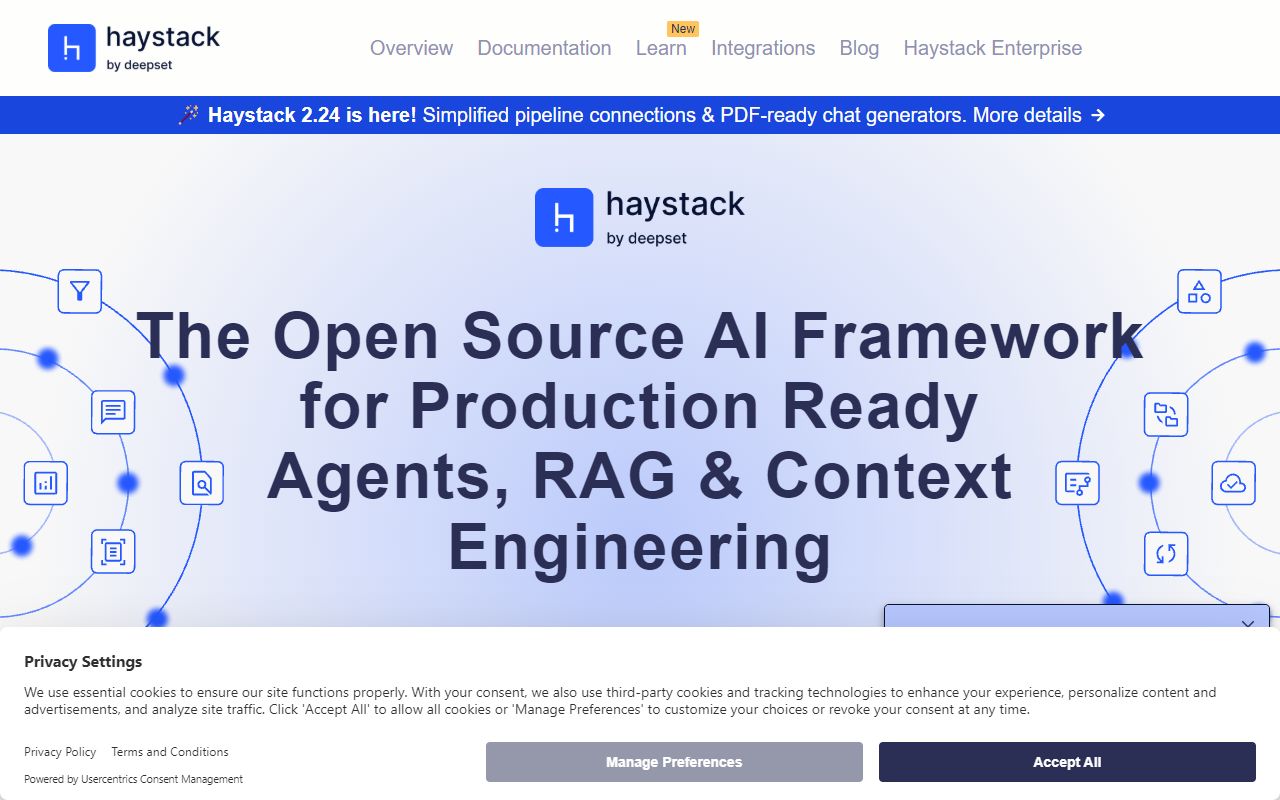 Haystack - website preview