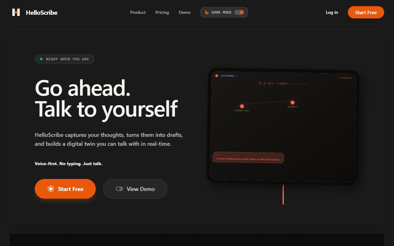 HelloScribe screenshot