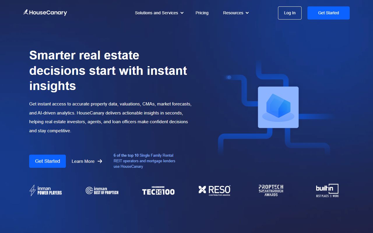 HouseCanary - website preview