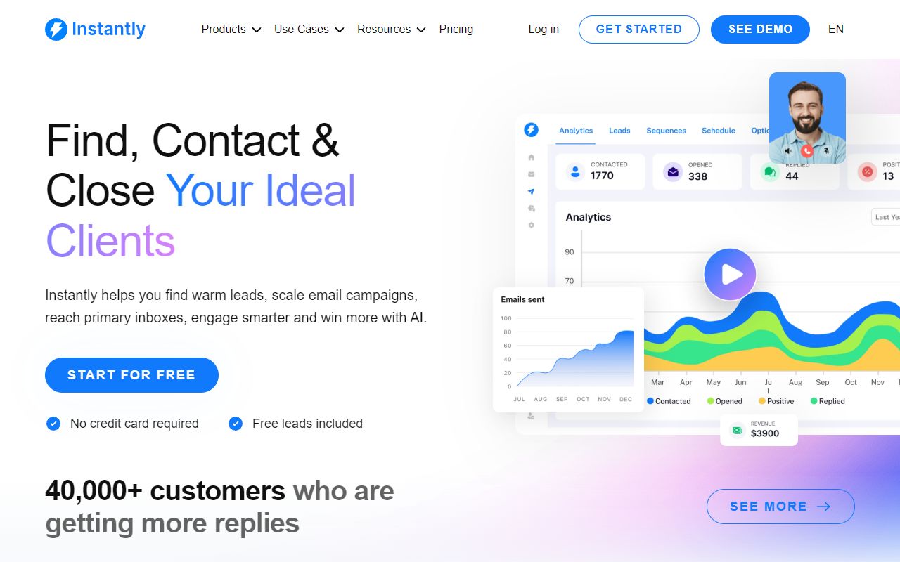 Instantly AI screenshot