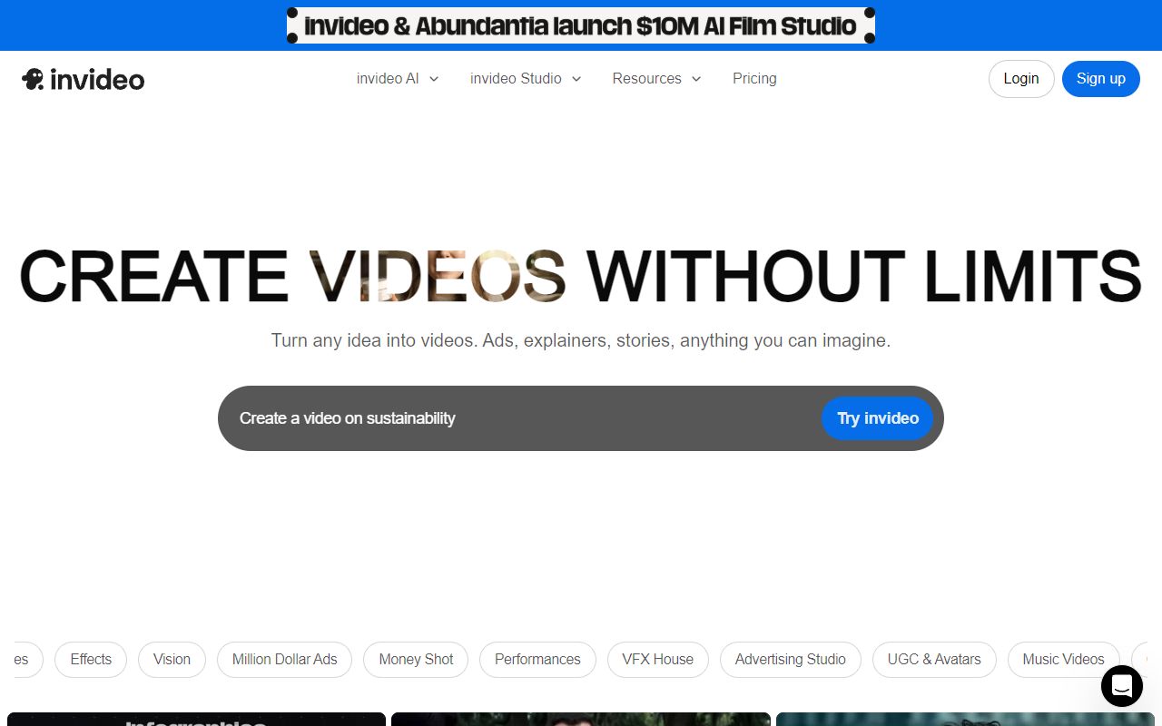 InVideo AI screenshot