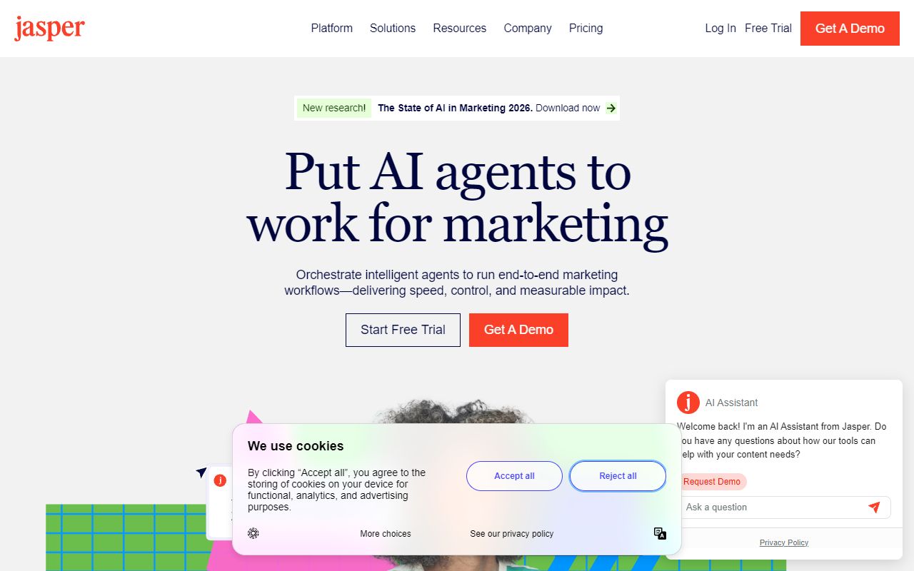 Jasper AI screenshot