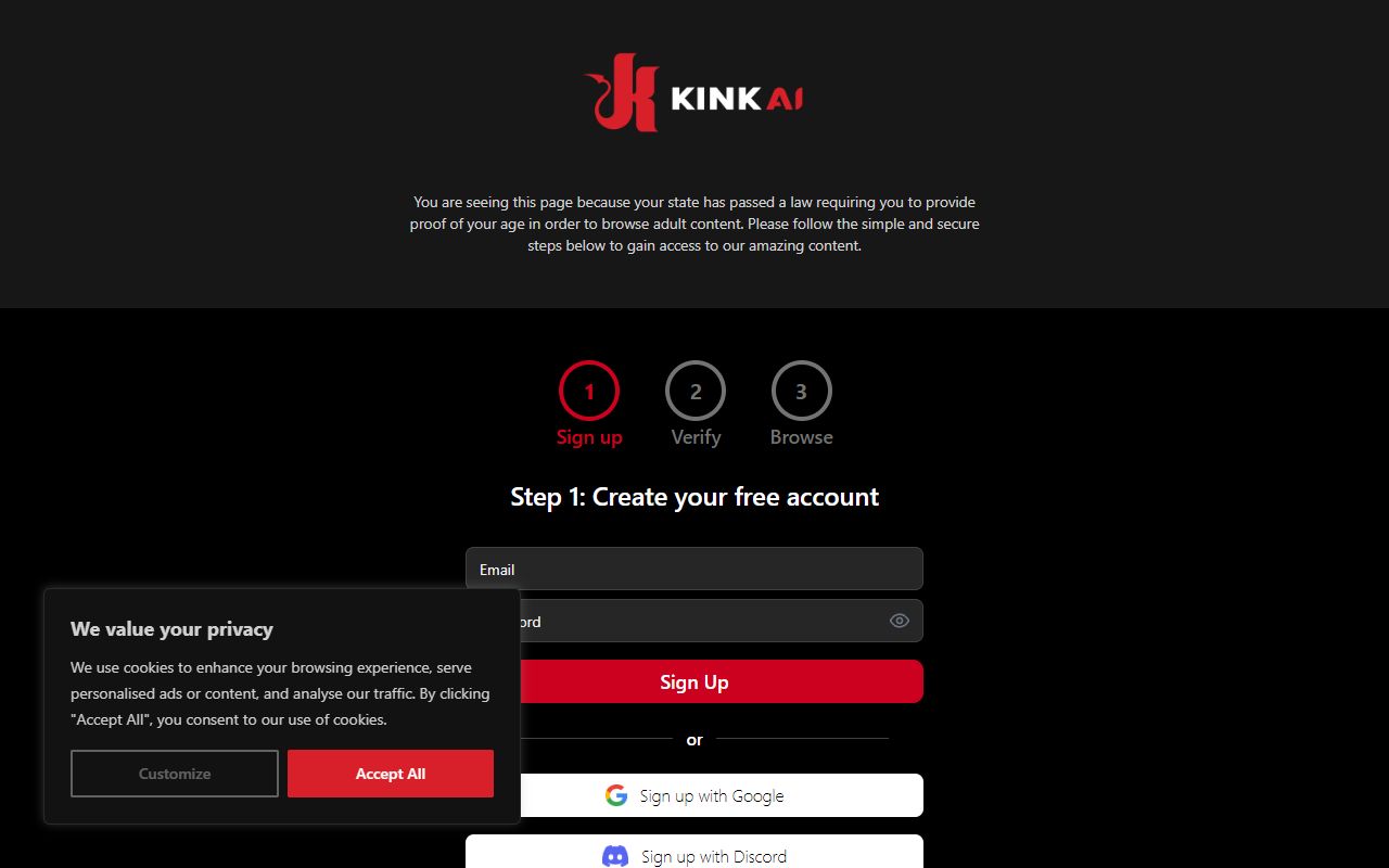 Kink AI screenshot