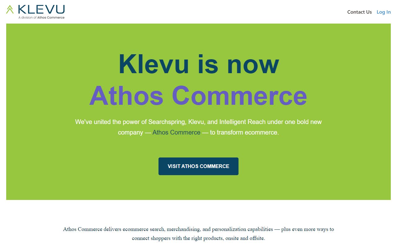 Klevu - website preview