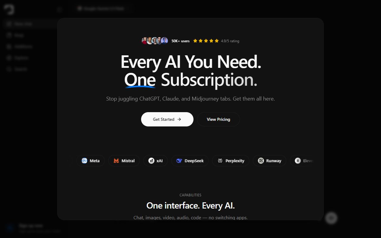Krater.ai screenshot