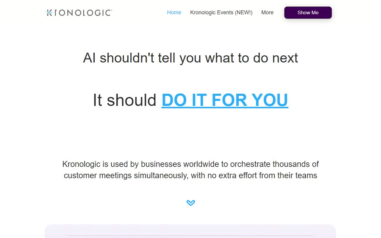 Kronologic screenshot