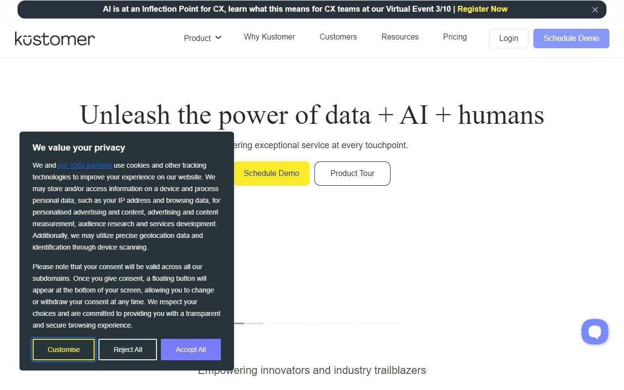 Kustomer IQ screenshot