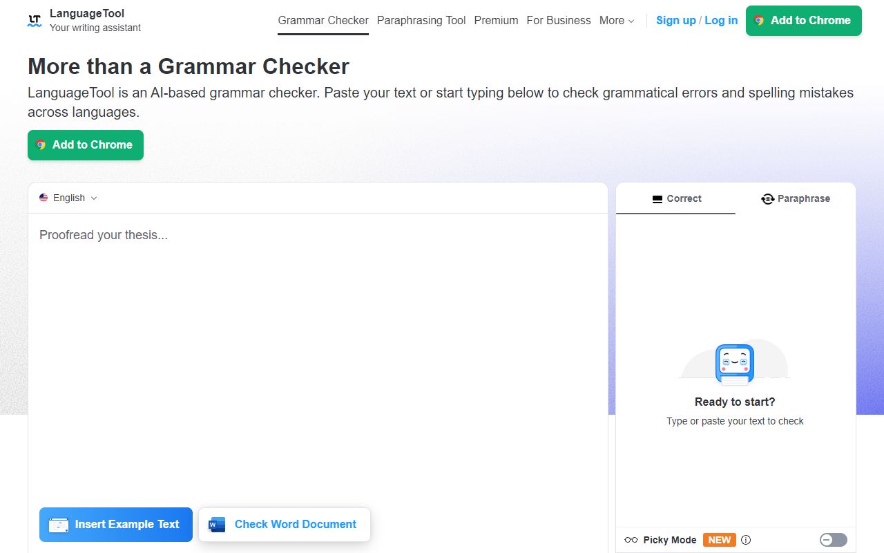 LanguageTool screenshot