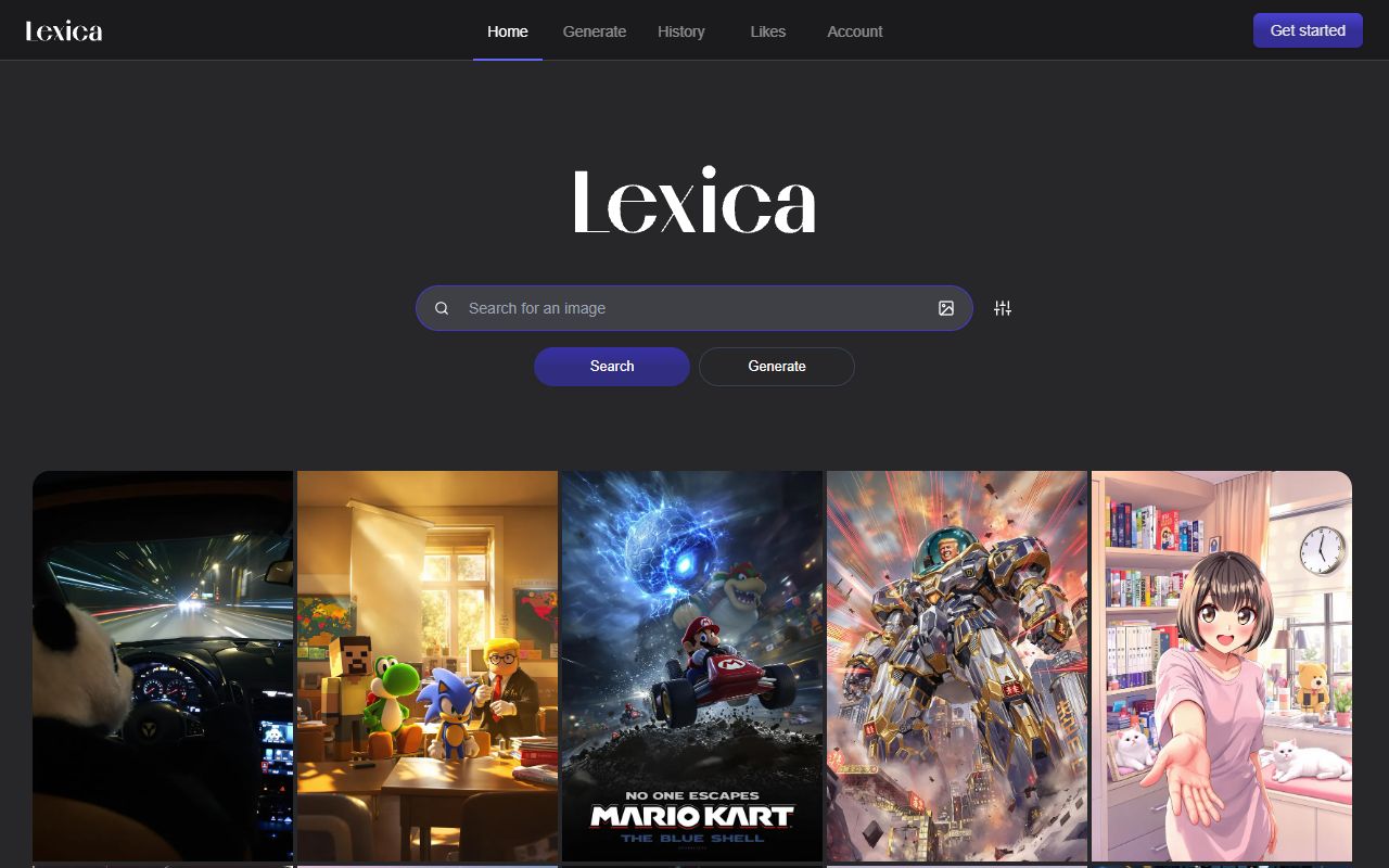 Lexica - website preview