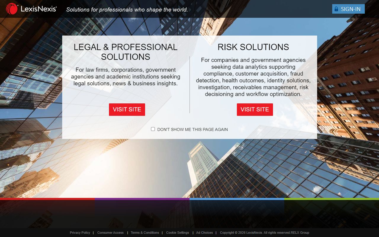 LexisNexis Protege screenshot
