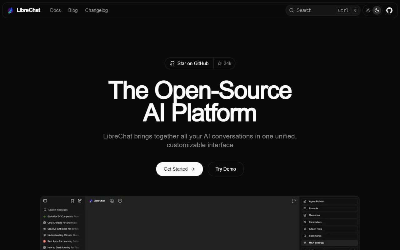 LibreChat screenshot
