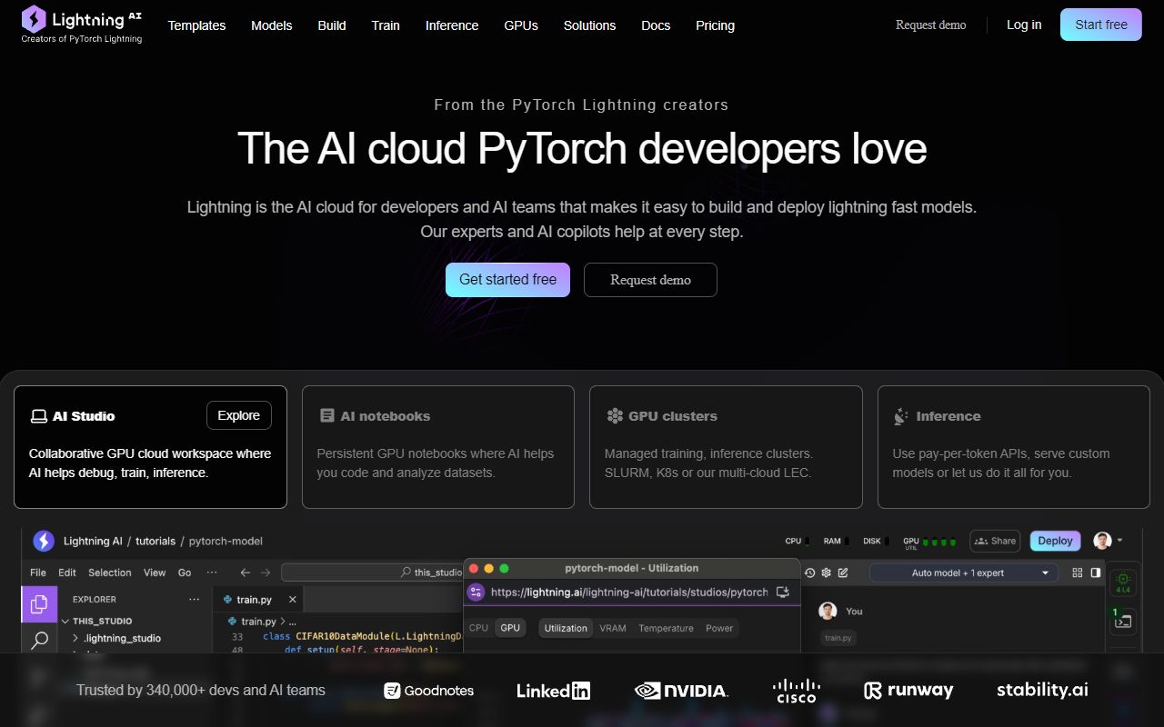 Lightning AI screenshot