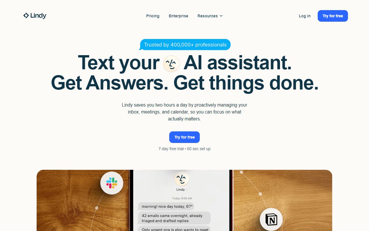 Lindy - website preview