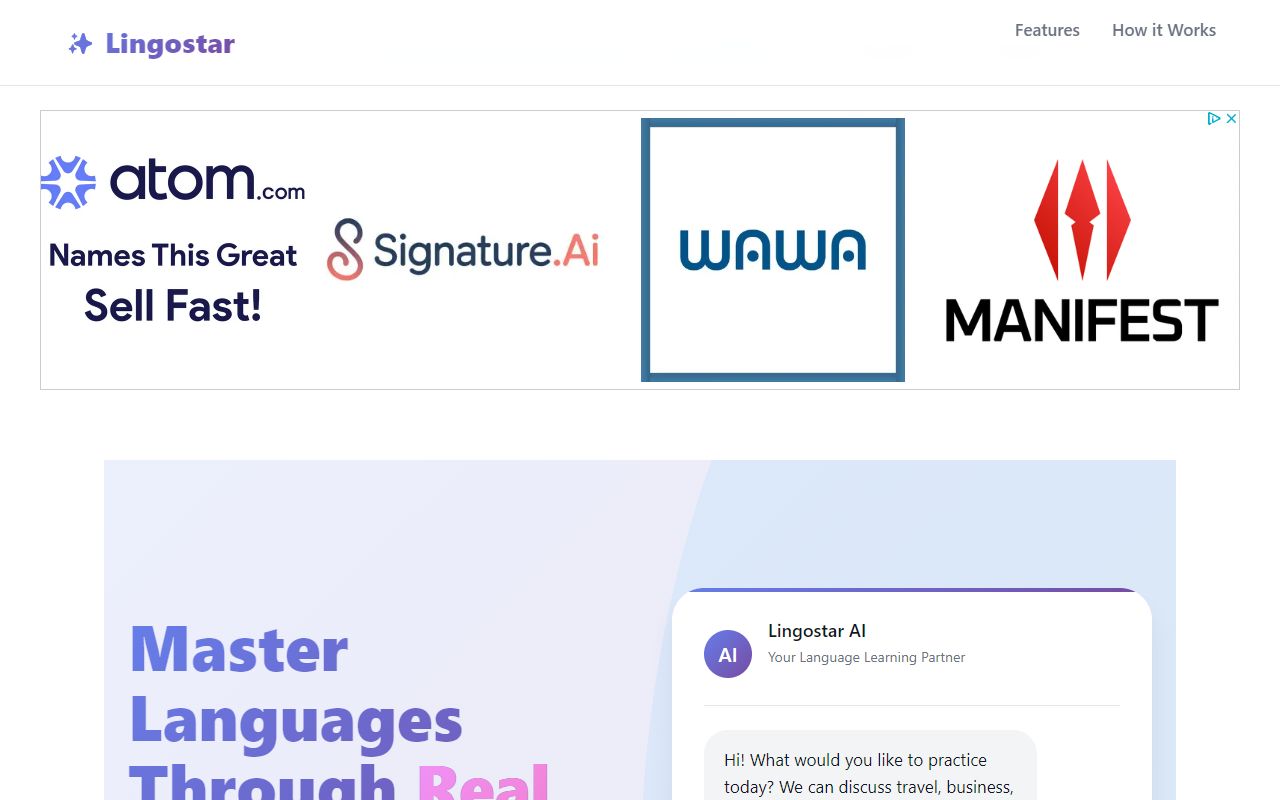 Lingostar screenshot