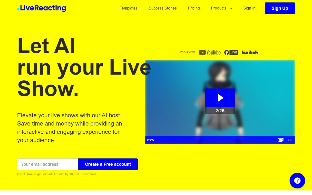 LiveReacting AI screenshot