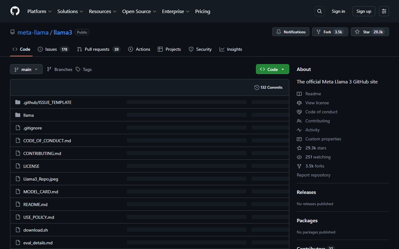 Llama 3 screenshot