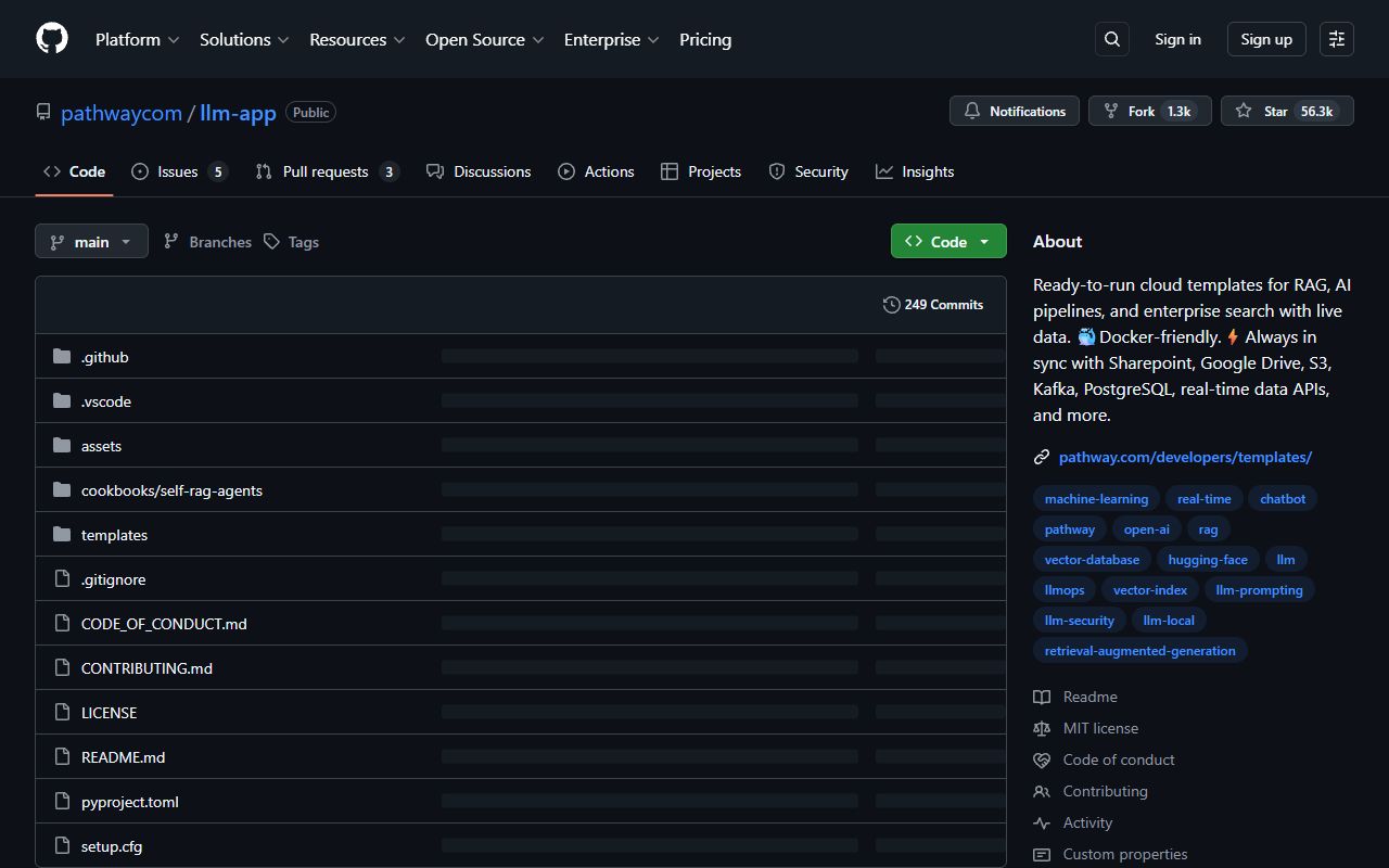 LLM App - website preview