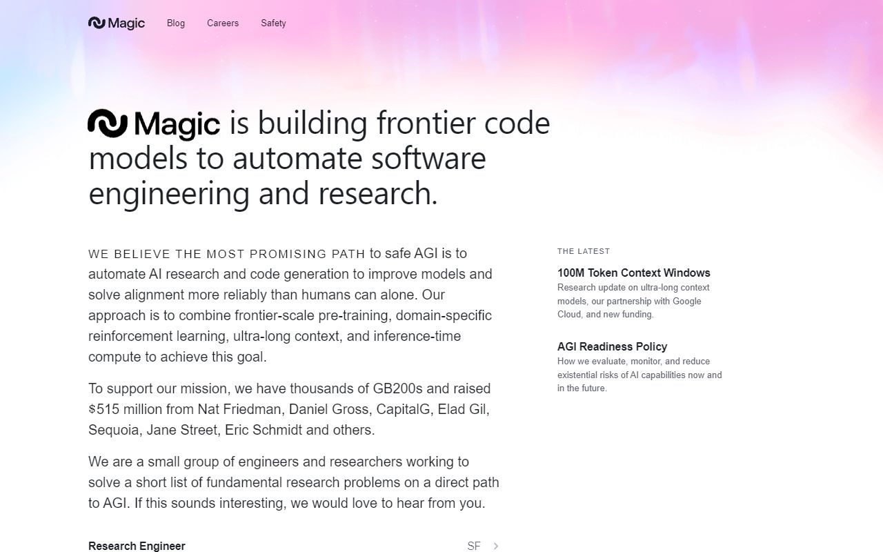 Magic.dev - website preview