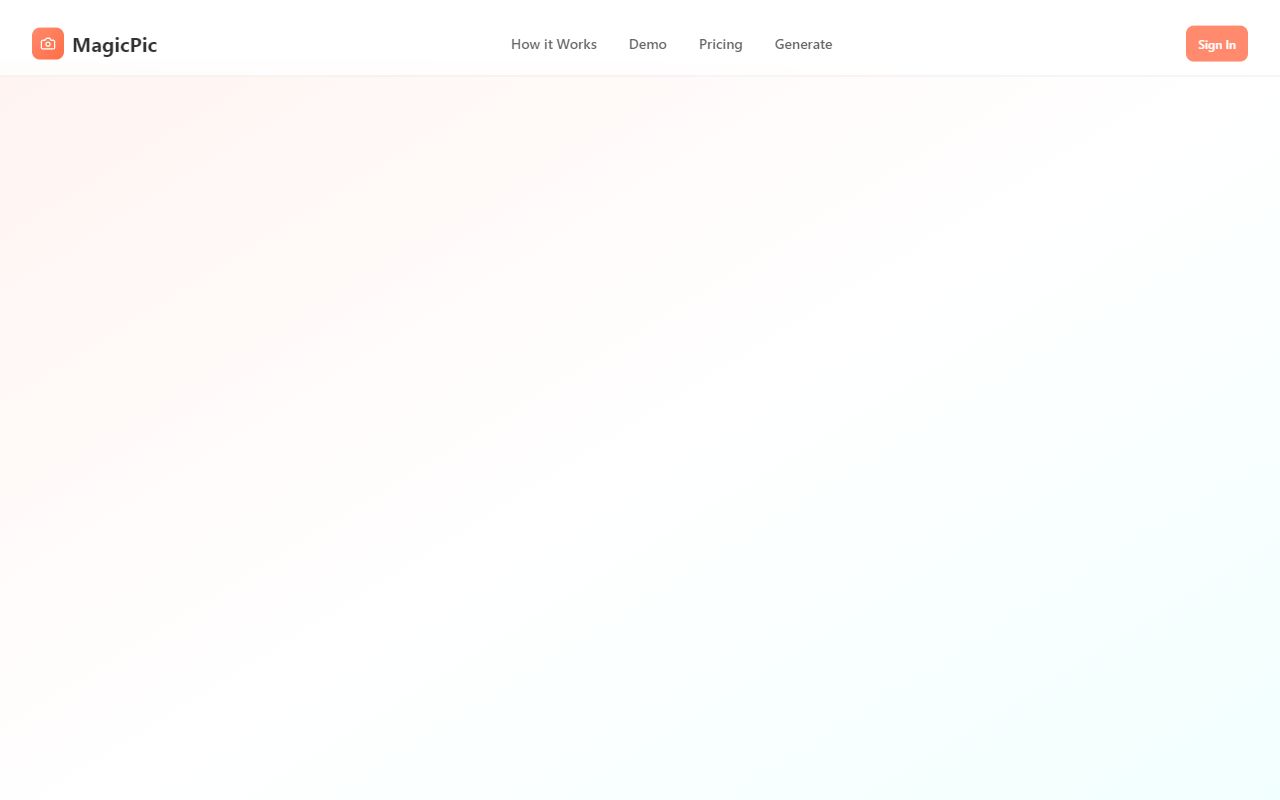 MagicPic - website preview