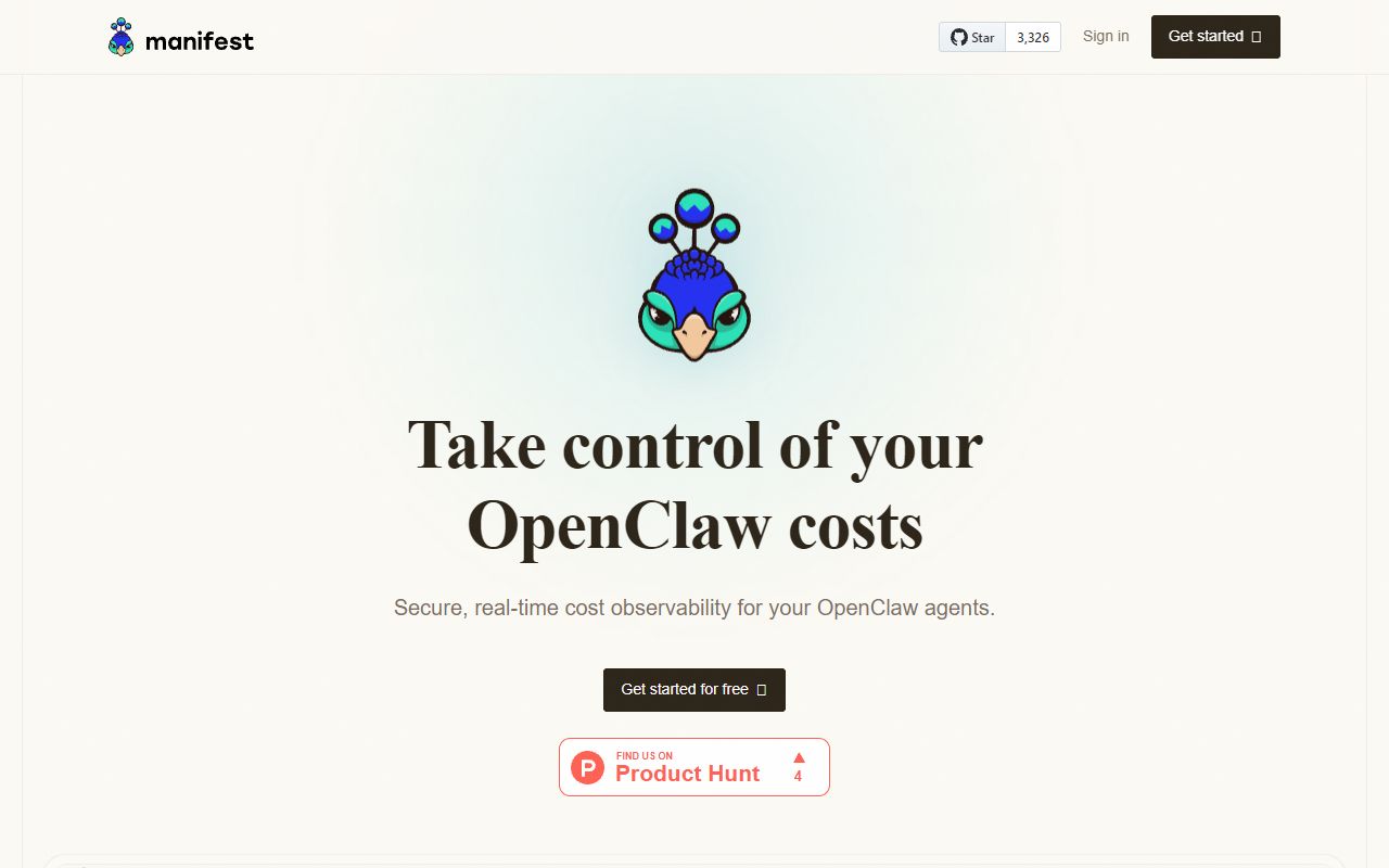 Manifest.build - website preview