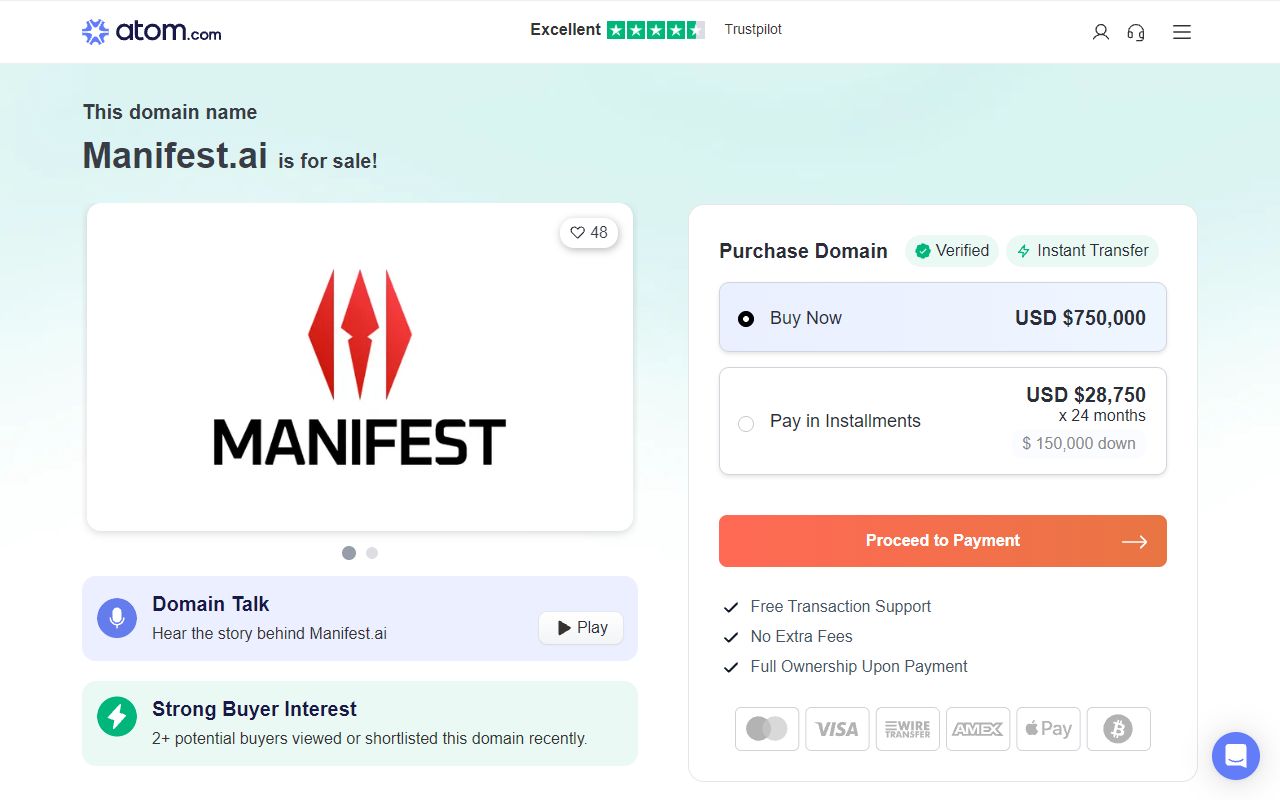 Manifest screenshot