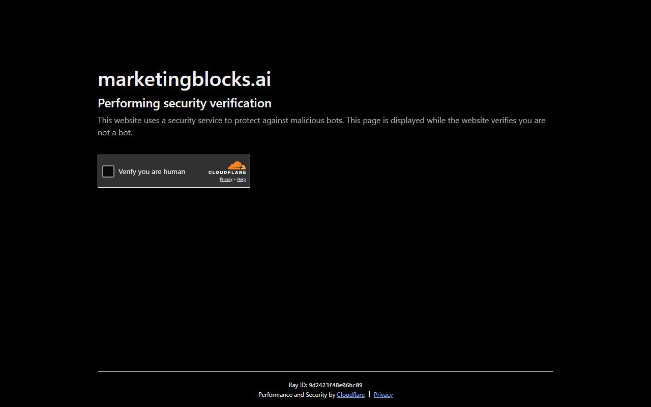 MarketingBlocks AI screenshot