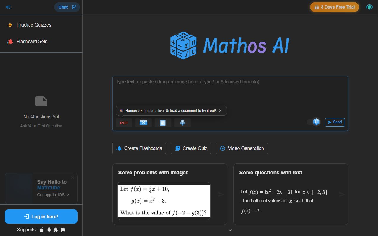Mathos AI screenshot