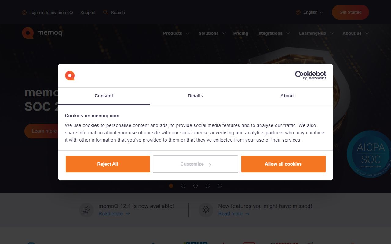 memoQ - website preview