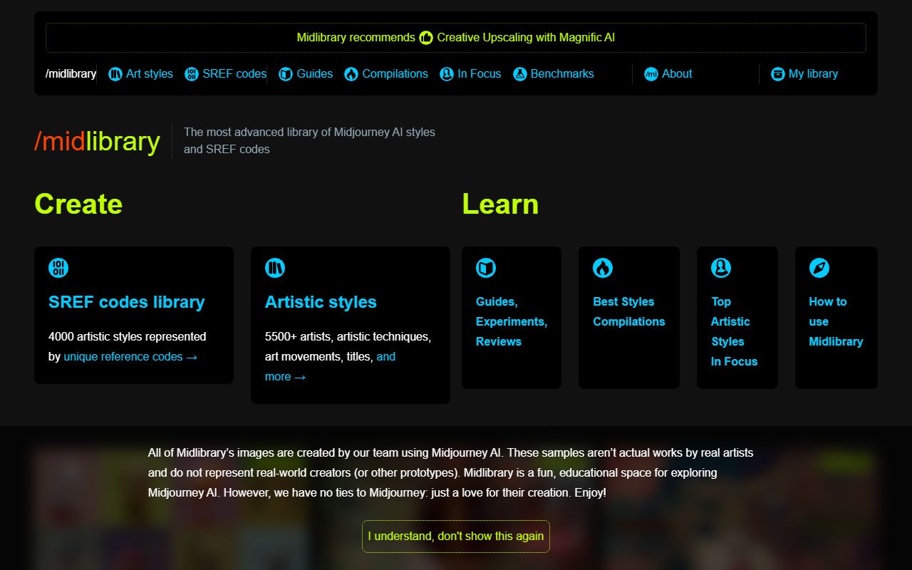 Midlibrary screenshot