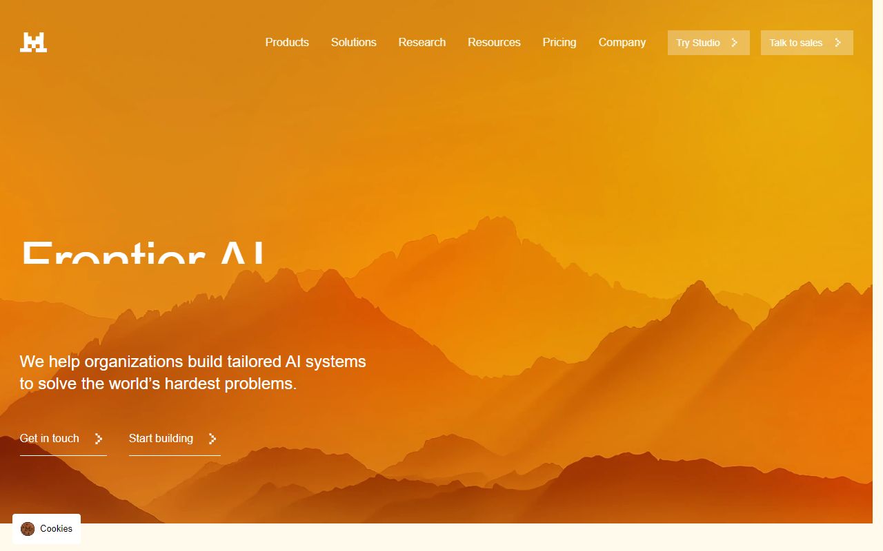 Mistral AI screenshot
