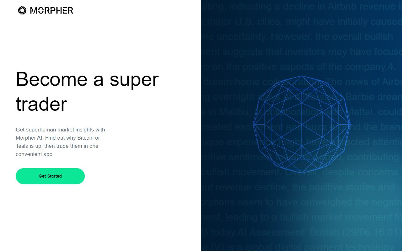 Morpher AI screenshot