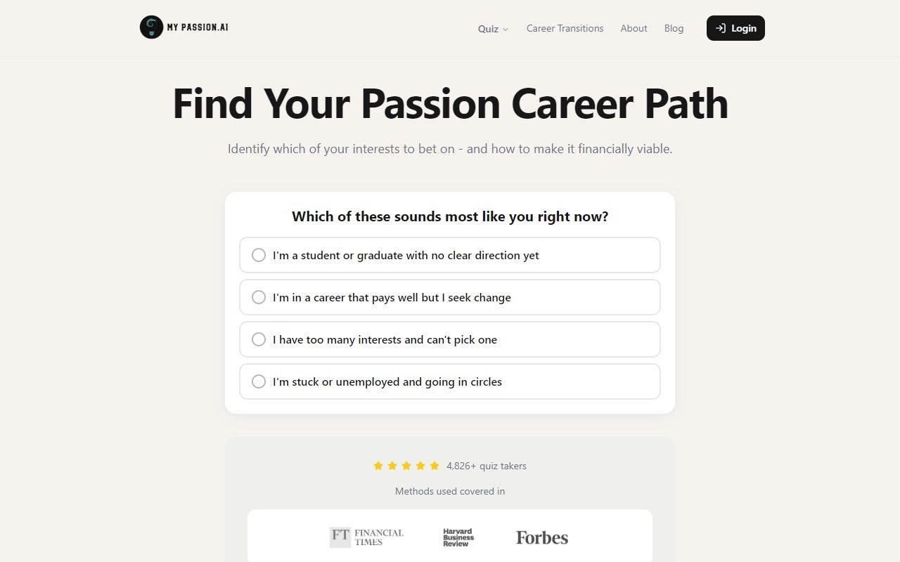 My Passion AI screenshot