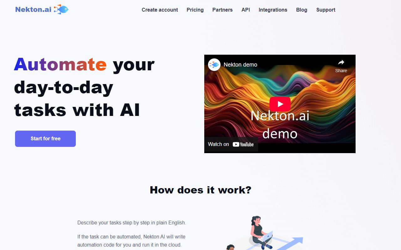 Nekton AI screenshot
