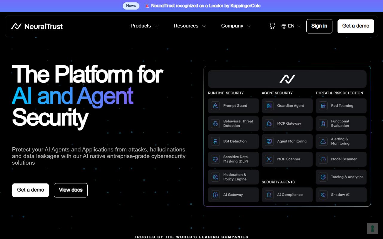 NeuralTrust screenshot