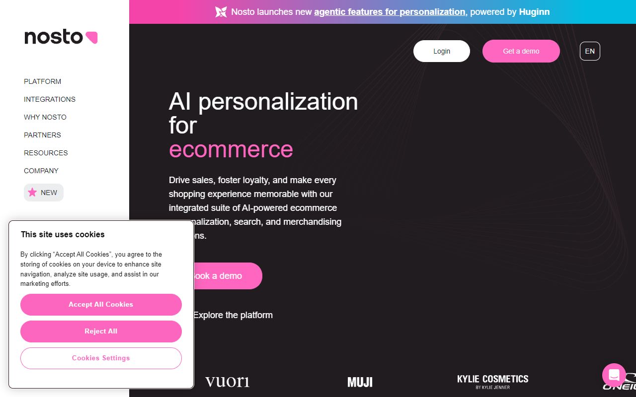Nosto - website preview