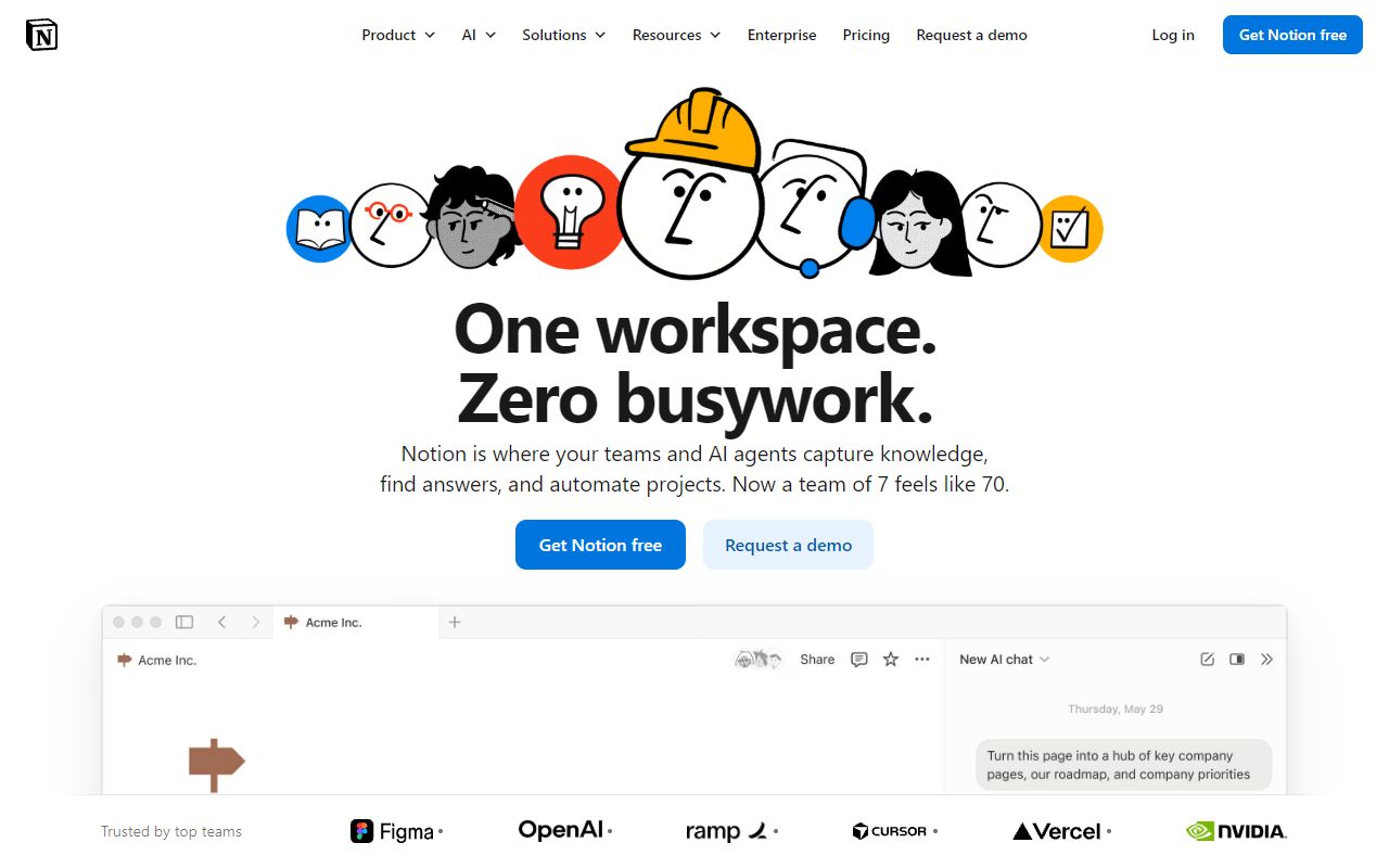 Notion AI screenshot