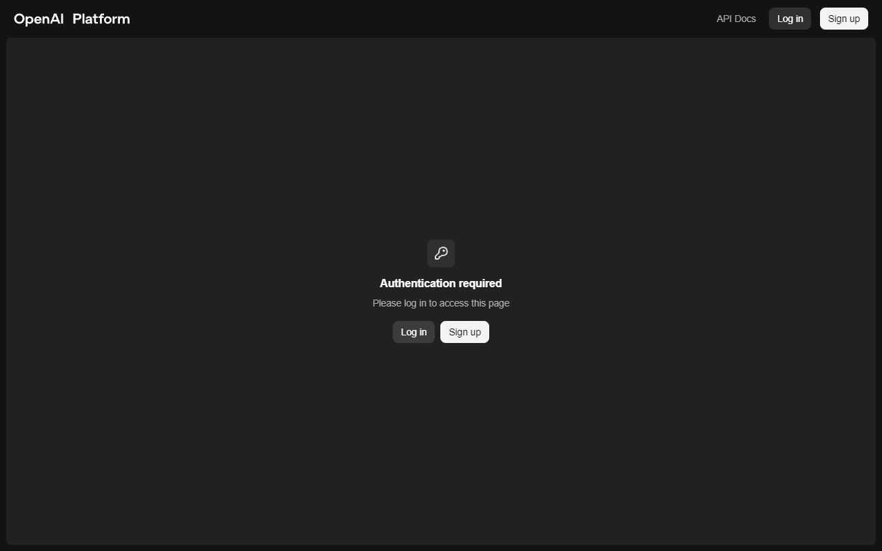 OpenAI Playground screenshot