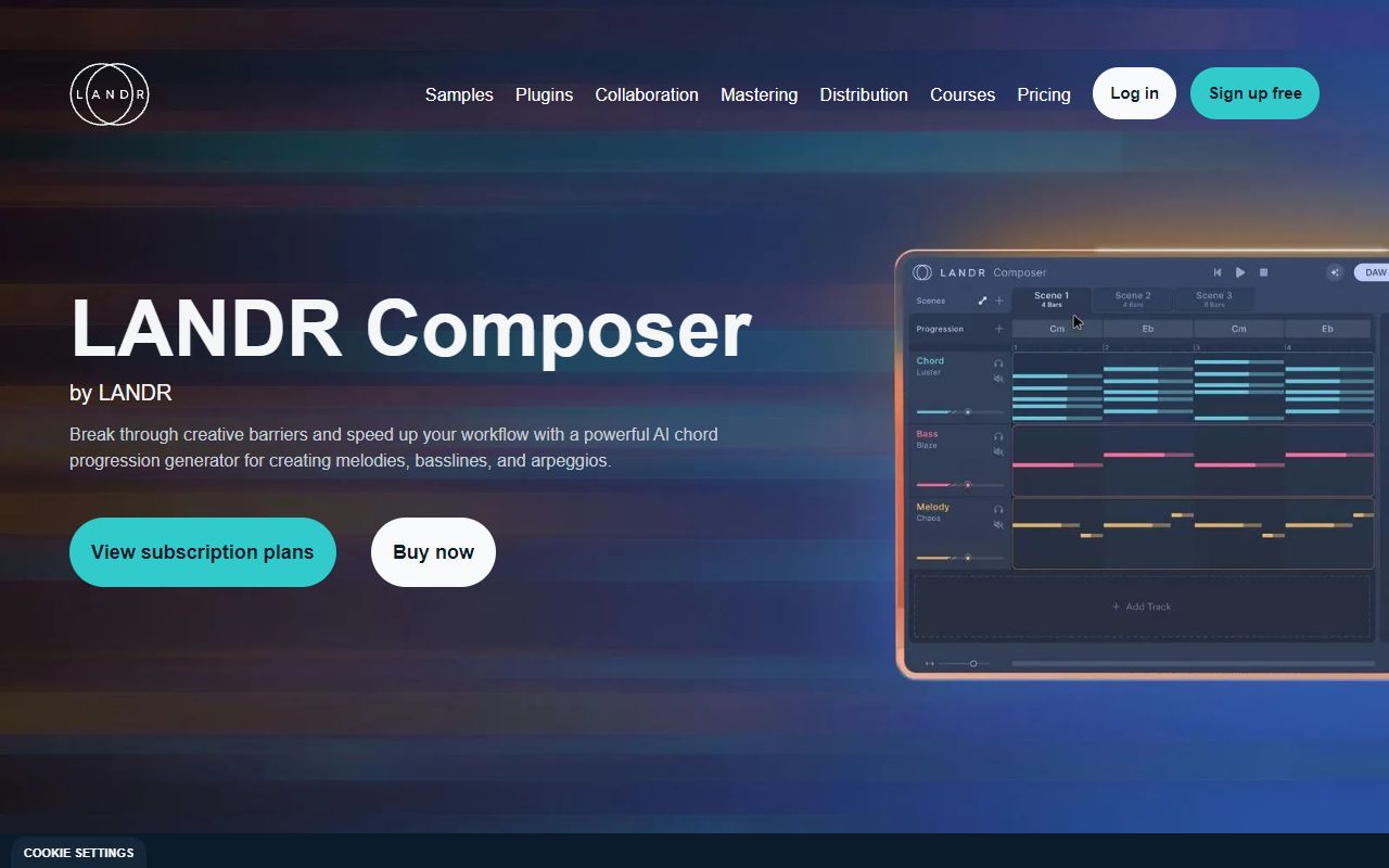 Orb Composer - website preview