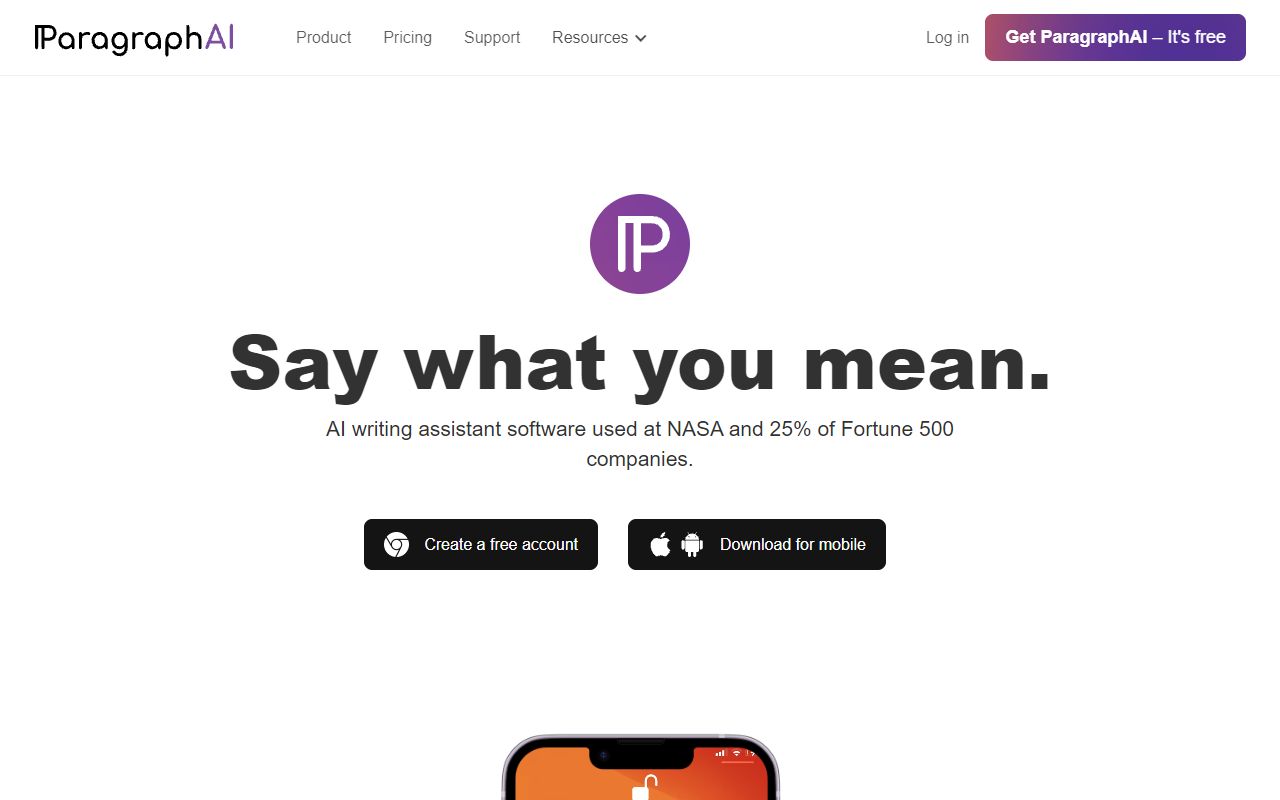 ParagraphAI screenshot