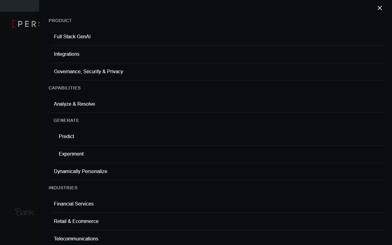 Persado - website preview