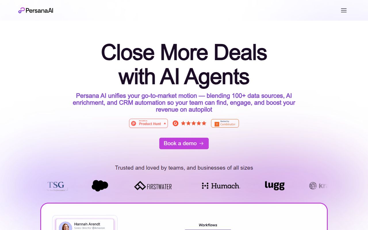 Persana AI screenshot