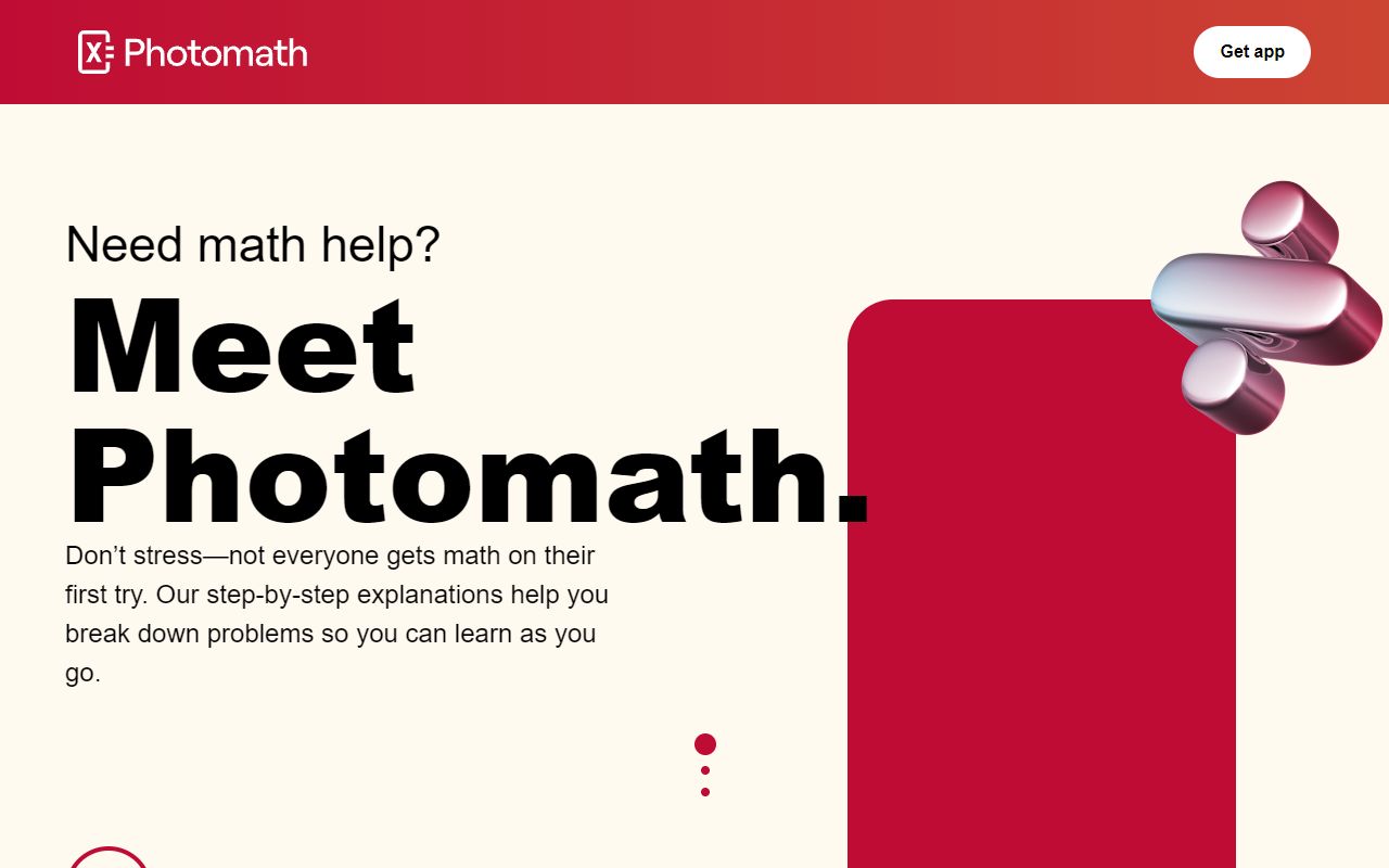 Photomath - website preview