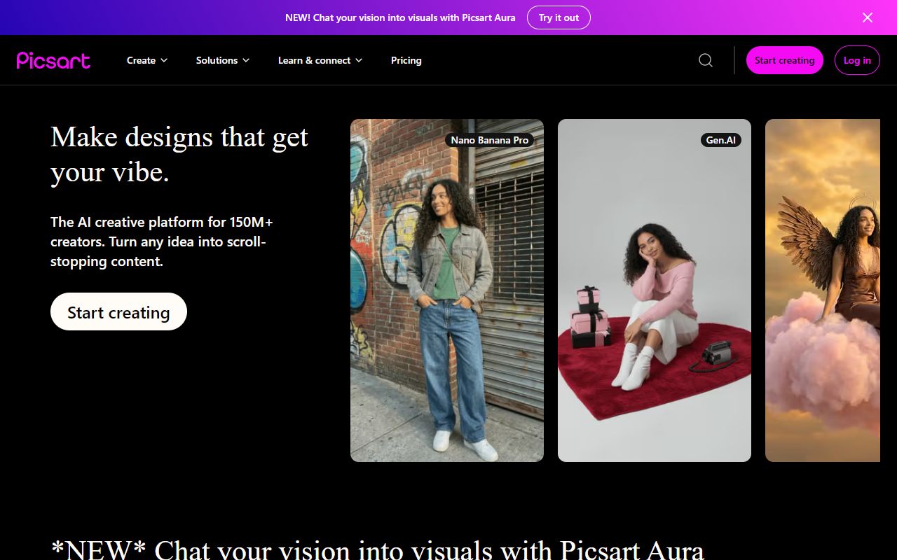Picsart AI screenshot