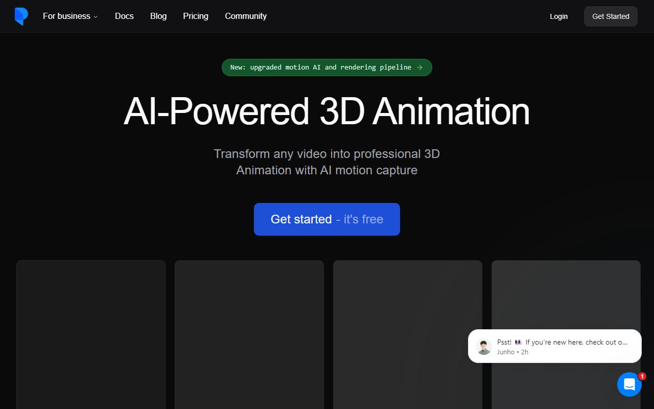 Plask - website preview