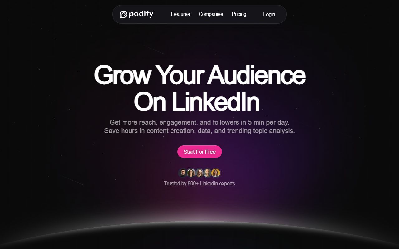 Podify.io screenshot